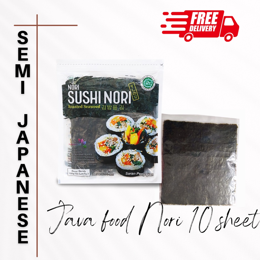 Jual Sushi Nori Sheet Lembar Halal Java Food Sush Nori Lembar