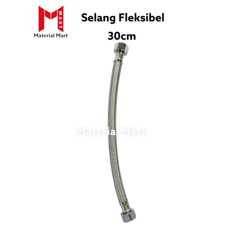 Jual Selang Fleksibel Air Panas 30 CM Slang Flexible Anyam Wastafel