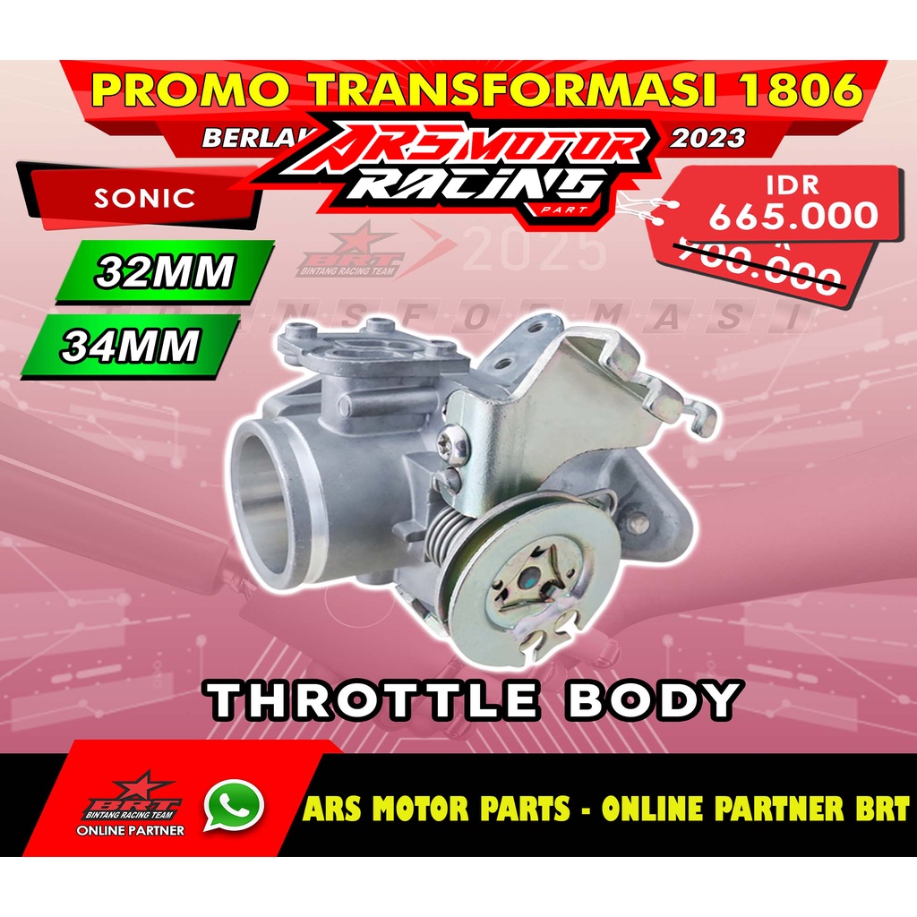 Jual Throttle Body Tb Brt Sonic Supra Gtr Cbr Led Cb Led