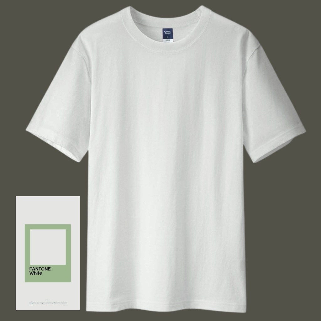 Jual Kaos Basic Netral White Combed S Oeko Tex Kaos Polos