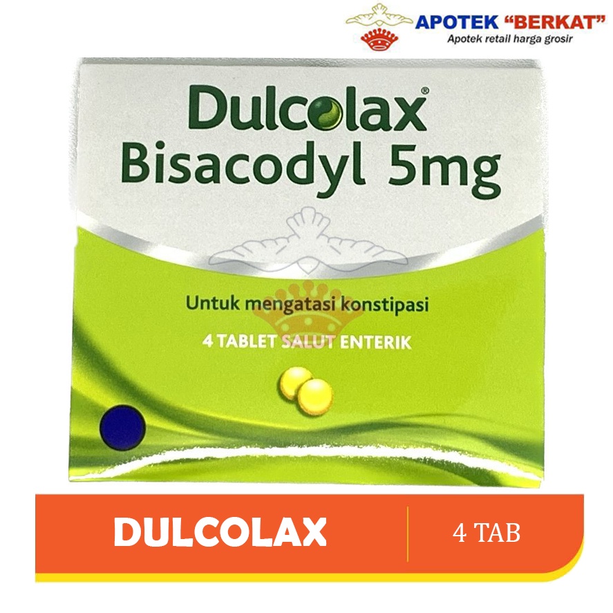 Jual Dulcolax Bisacodyl 5mg 4 Tablet Sembelit Susah BAB