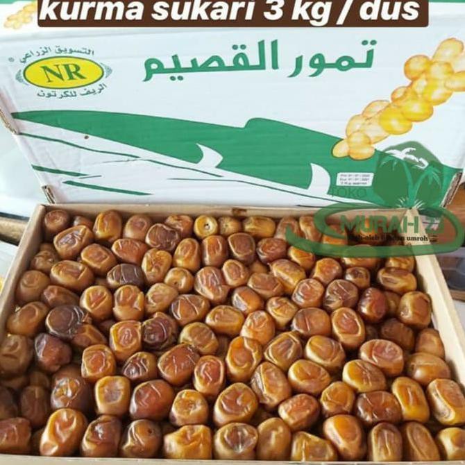 Jual Kurma Sukari Sukkari Al Qosim Kurma Raja Oleh Oleh Haji 3 Kg