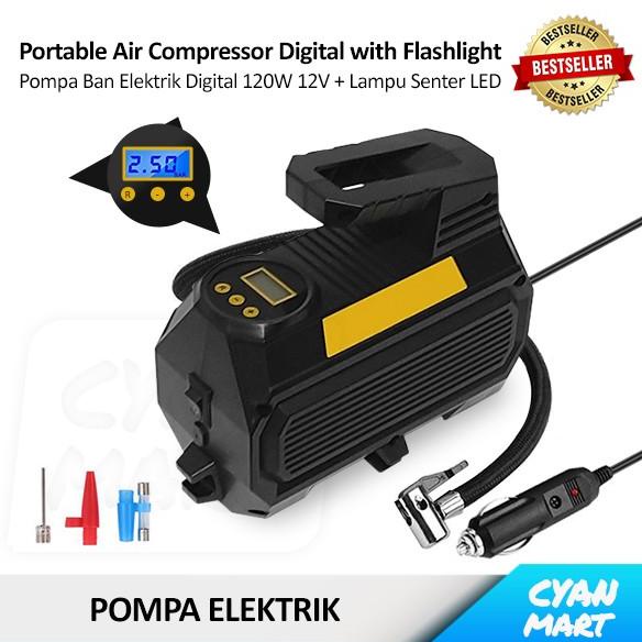 Jual Pompa Ban Mobil Portable Air Compressor Tire Inflator Emergency