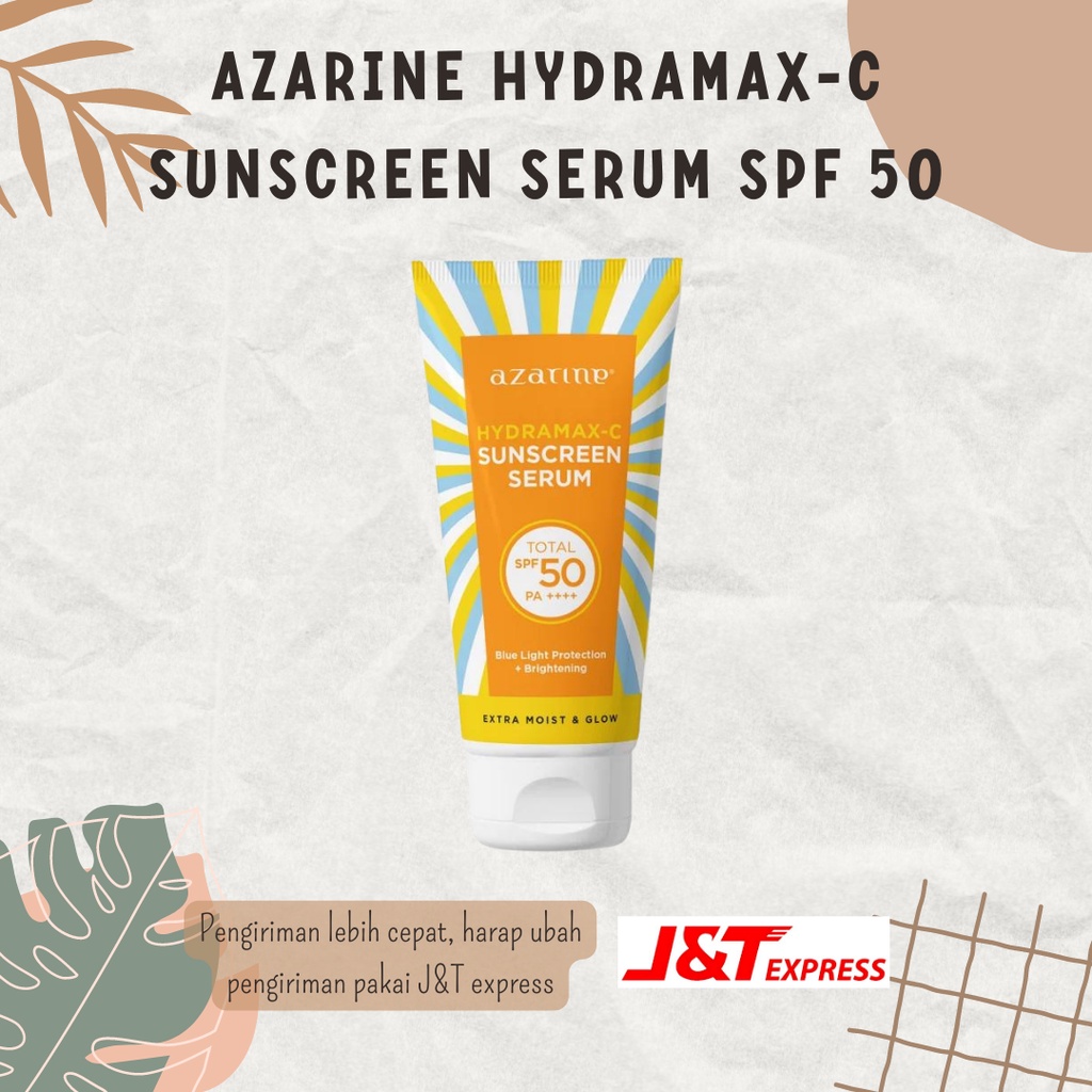 Jual Azarine Hydramax C Sunscreen Serum SPF 50 PA 40ml Shopee