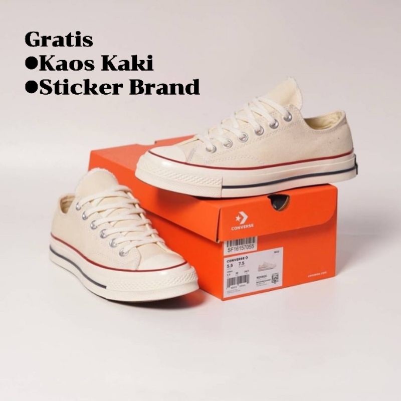 Jual Sepatu Converse S Low White Egret Converse S Pendek Cream