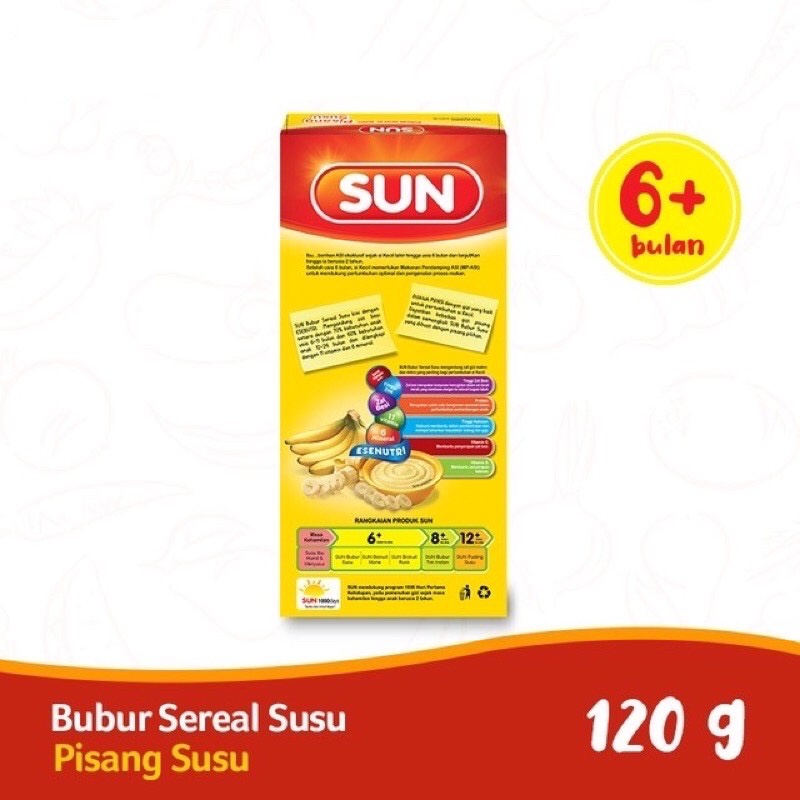 Jual SUN Bubur Susu Sereal Kotak Dan Sachet 120 Gram Shopee Indonesia