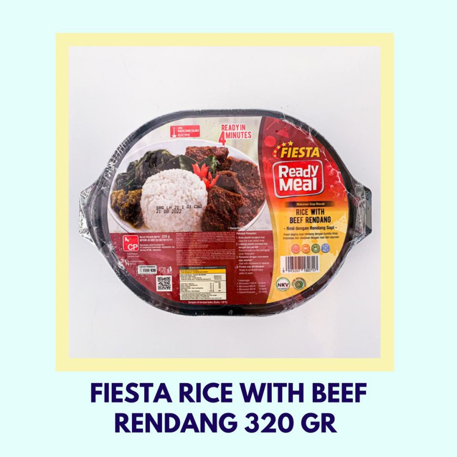 Jual Fiesta Rice With Beef Rendang 320 Gr Nasi Rendang Shopee