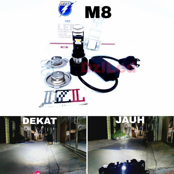 Jual Lampu Utama Led Rtd M Projector Mini H H Hs Projie Proji Cut