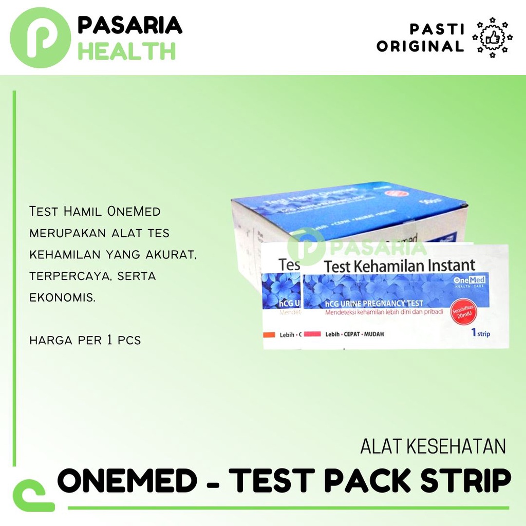 Jual ONEMED TEST PACK STRIP Alat Tes Kehamilan Hamil TestPack TesPek