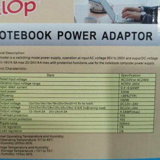 Jual Buruan Cek Power Adaptor Notebook Laptop Universal Volt