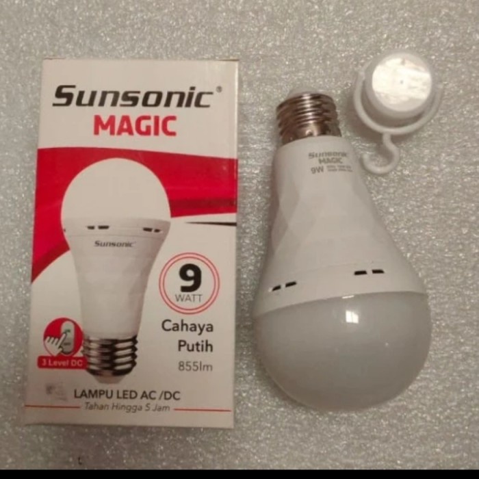 Jual Lampu Led Ac Dc Sunsonic Magic Bulb Lamp Emergensi Ajaib W W W