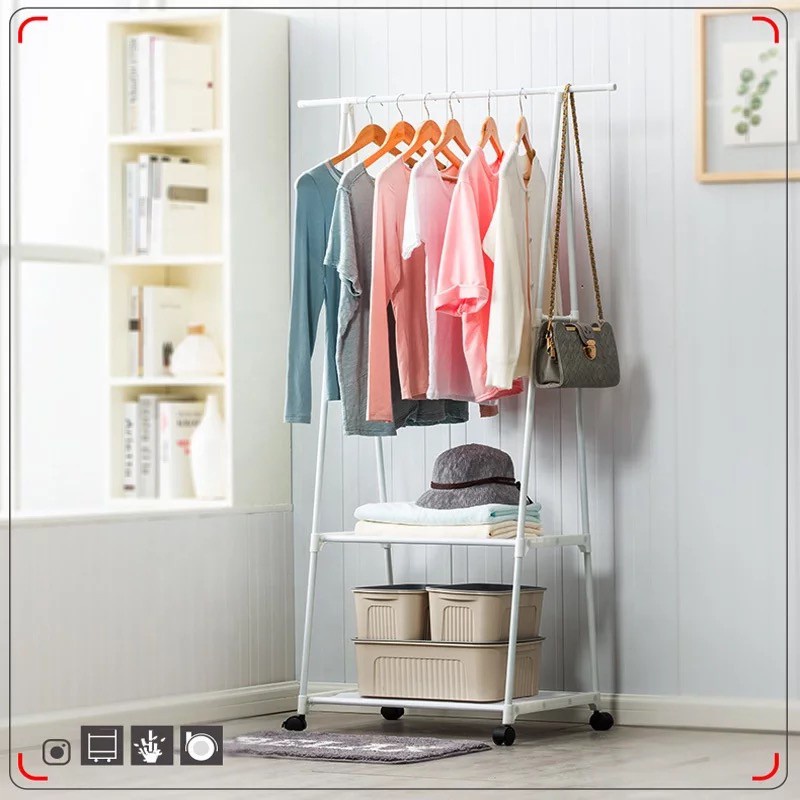 Jual Hanger Rak Segitiga Triangle Stand Serbaguna Baju Rak Buku