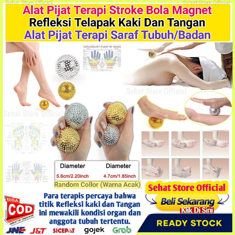 Jual Bola Magnet Refleksi Saraf Talapak Jari Kaki Dan Tangan Alat Pijat