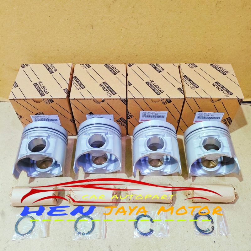 Jual PISTON ASSY DUTRO DYNA HT130 ORIGINAL W04D HARGA 4PC Shopee