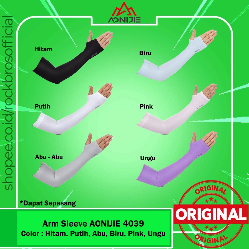 Jual Arm Sleeve Lari Pria Aonijie Manset Kaos Tangan Lengan