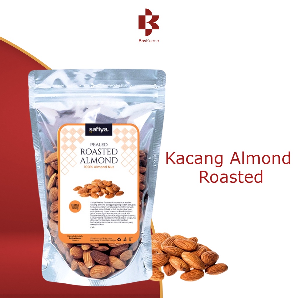 Jual Roasted Almond Kupas 1 Kg Kacang Almond Kupas Panggang Original