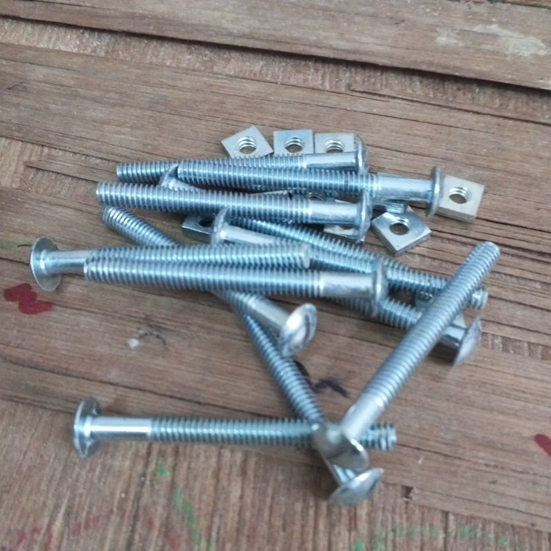 Jual Per Lusin Baut Seng Plus Mur Segiempat Roofing Bolts And Nuts