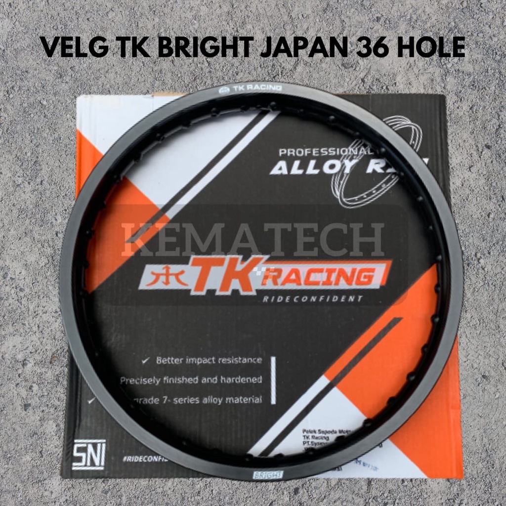 Jual VELG RIM TK RACING BRIGHT JAPAN RING 18 X 160 18 X 185 HOLE 36