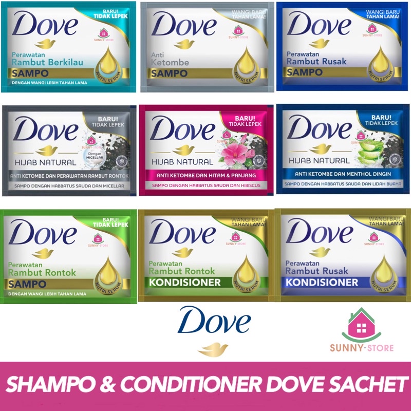 Jual SAMPO CONDITIONER DOVE SACHET 90ml SHAMPO PERAWATAN RAMBUT