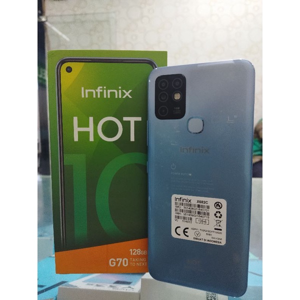 Jual Infinix Hot 10 6 128second Fullset Shopee Indonesia