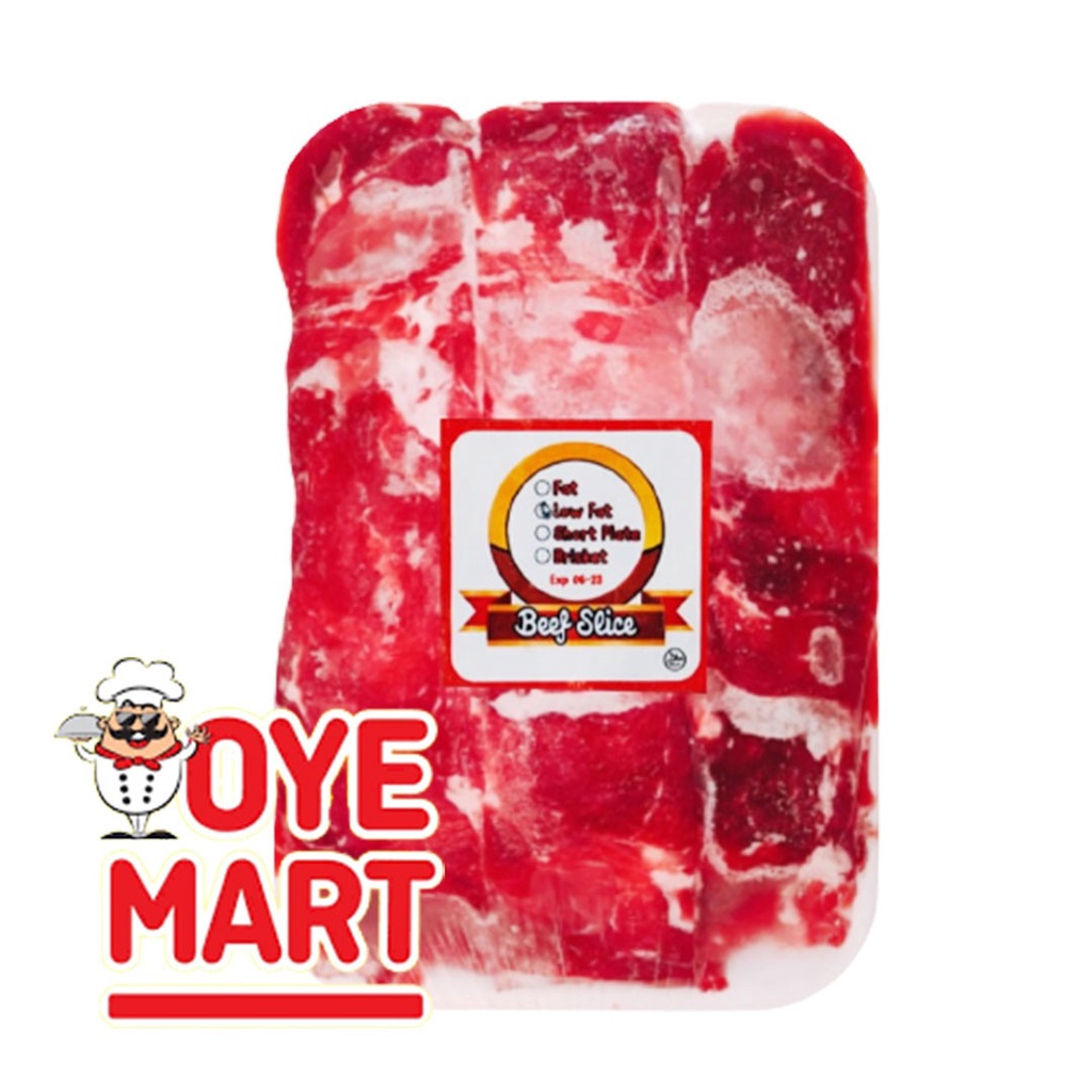 Jual BEEF SLICE LOW FAT TIPIS 1MM 500GR DAGING SAPI IRIS RENDAH LEMAK