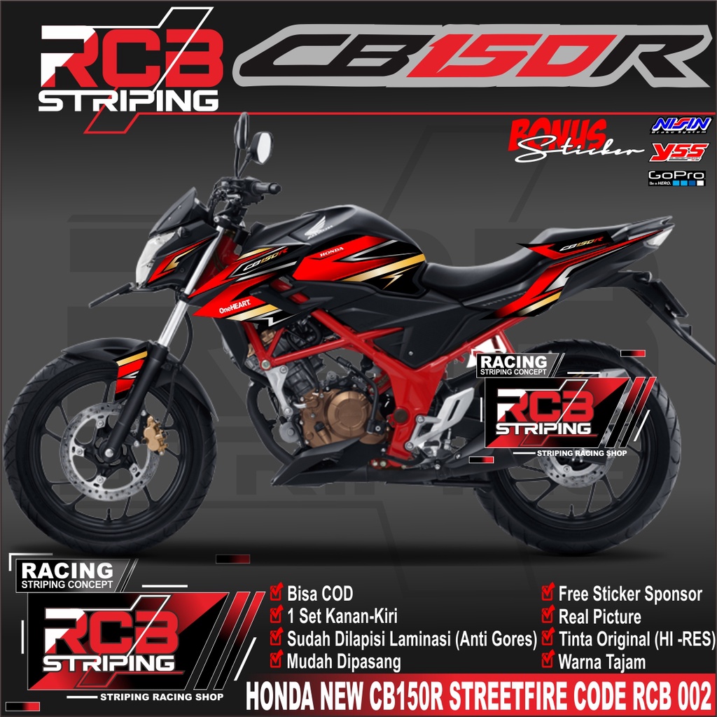 Jual Cod Stiker Motor Honda Cb R Cb R New Decal