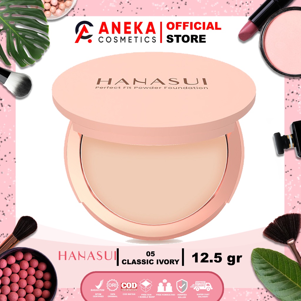 Jual Hanasui Perfect Fit Powder Foundation Bedak Padat Membuat Wajah