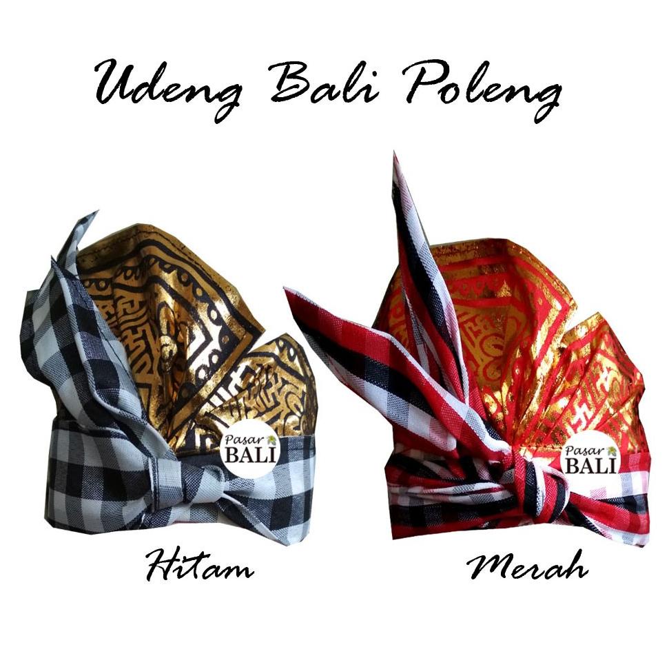 Jual U Z Z Udeng Setengah Jadi Motif Poleng Ikat Kepala Khas Bali