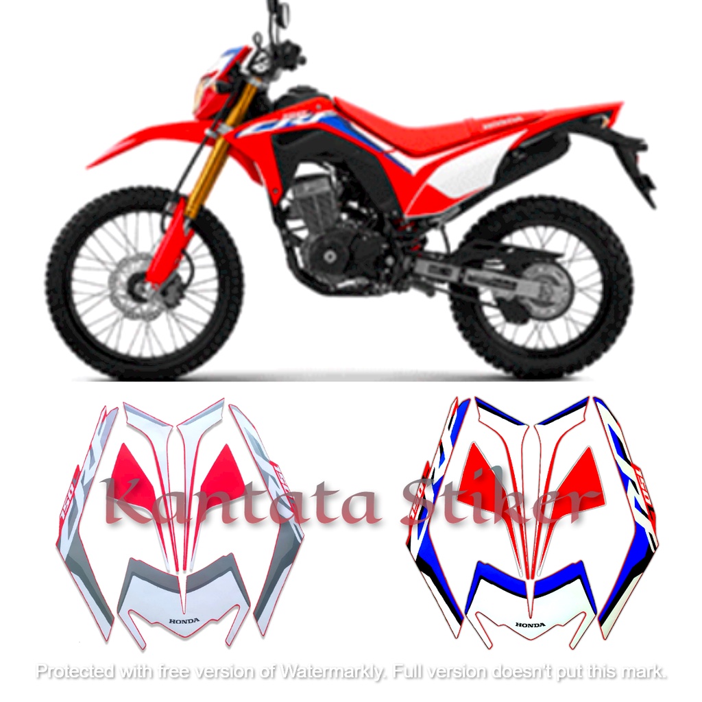 Jual STIKER STRIPING LIS LES BODY MOTOR HONDA CRF 150L 2021 STANDAR