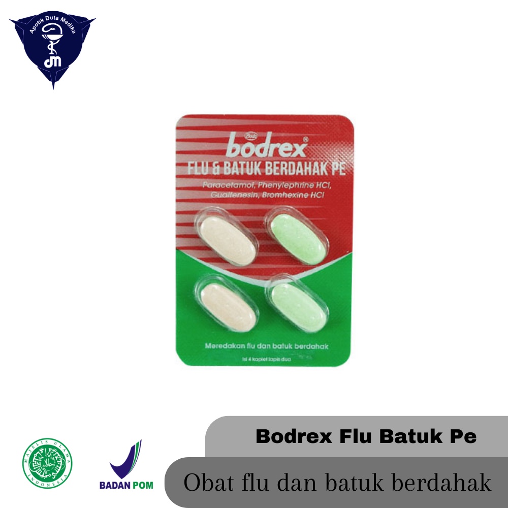 Jual Bodrex Flu Dan Batuk Berdahak Pe Tablet Obat Demam Dewasa Batuk