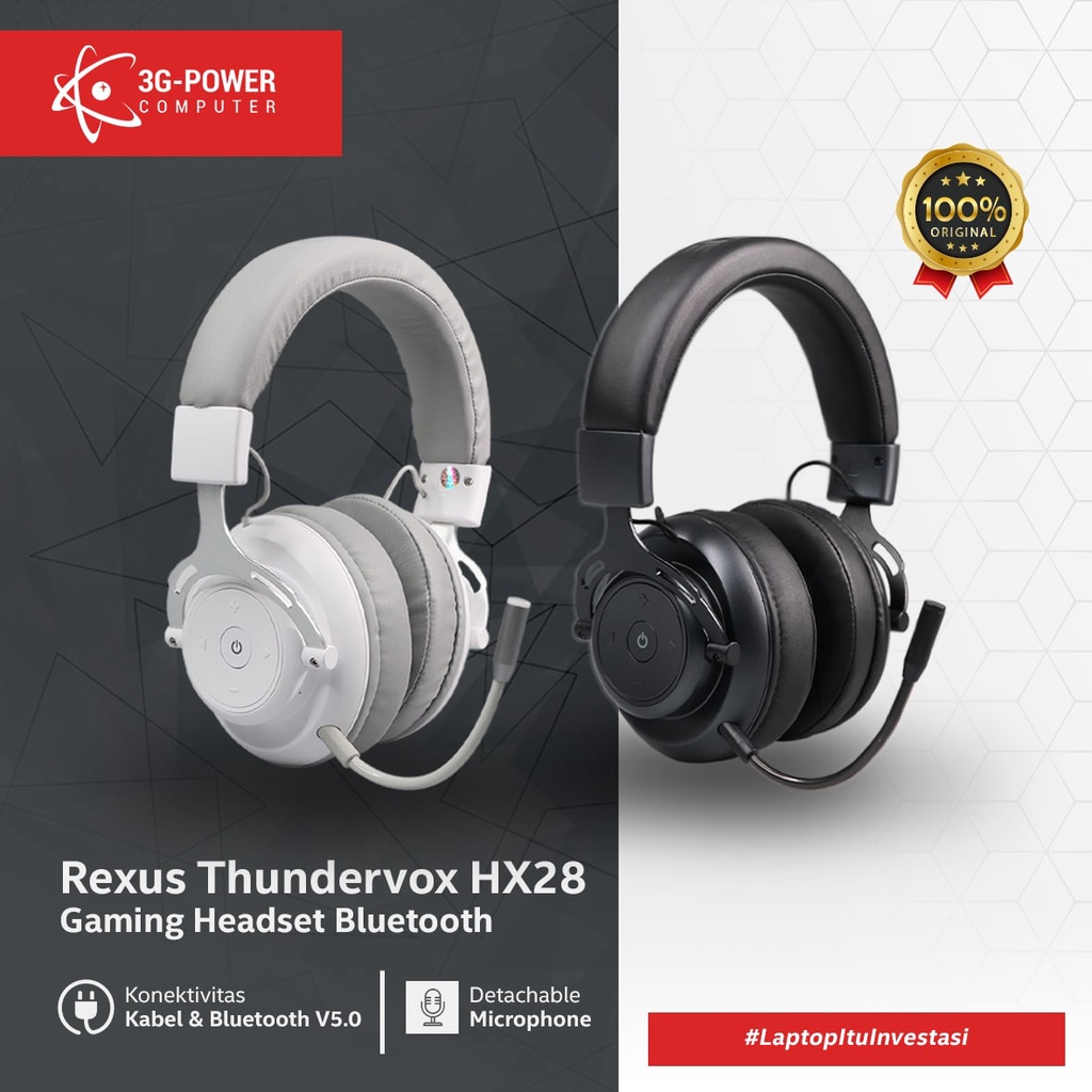 Jual Rexus HX28 Thundervox Stream Wireless Gaming Headset Shopee