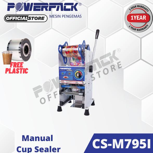 Jual Mesin Penyegel Gelas Plastik Manual Cup Sealer Cs M795I Powerpack