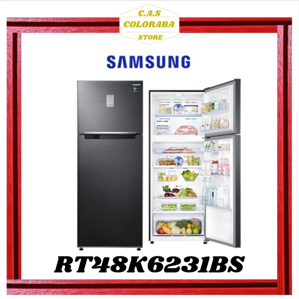 Jual KULKAS SAMSUNG RT46K6231BS Kulkas 2 Pintu Twin Cooling Plus