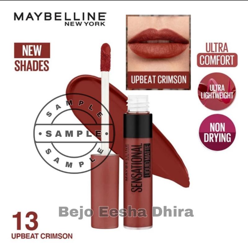 Jual SAMPEL ORIGINAL Maybelline Sensational Liquid Matte By