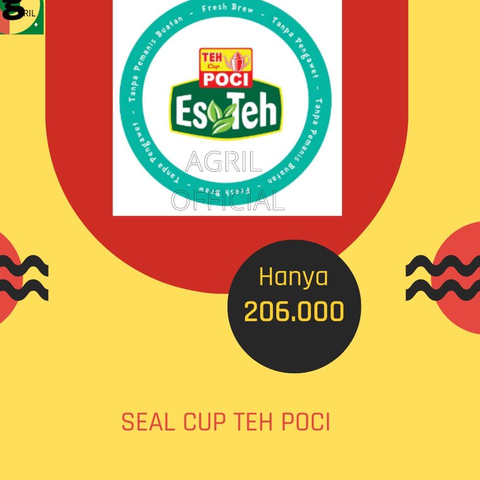 Jual DQ Plastik Seal Teh Poci Original Penutup Cup Sealer Tutup Gelas