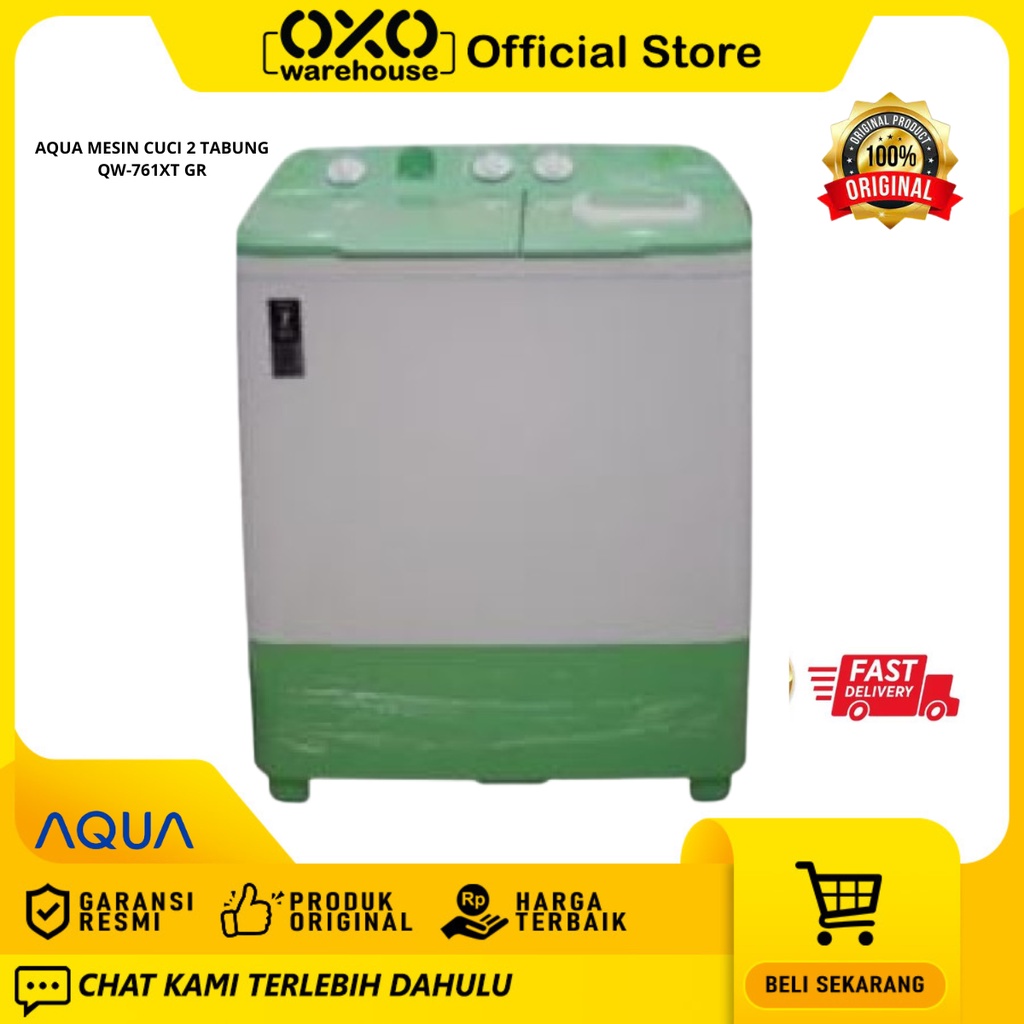 Jual Aqua Mesin Cuci Qw Xt Gr Tabung Kg Twin Tub Low Watt