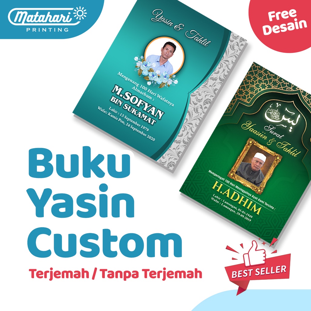 Jual Yasin Dan Tahlil Hardcover Buku Yasin Custom Shopee Indonesia