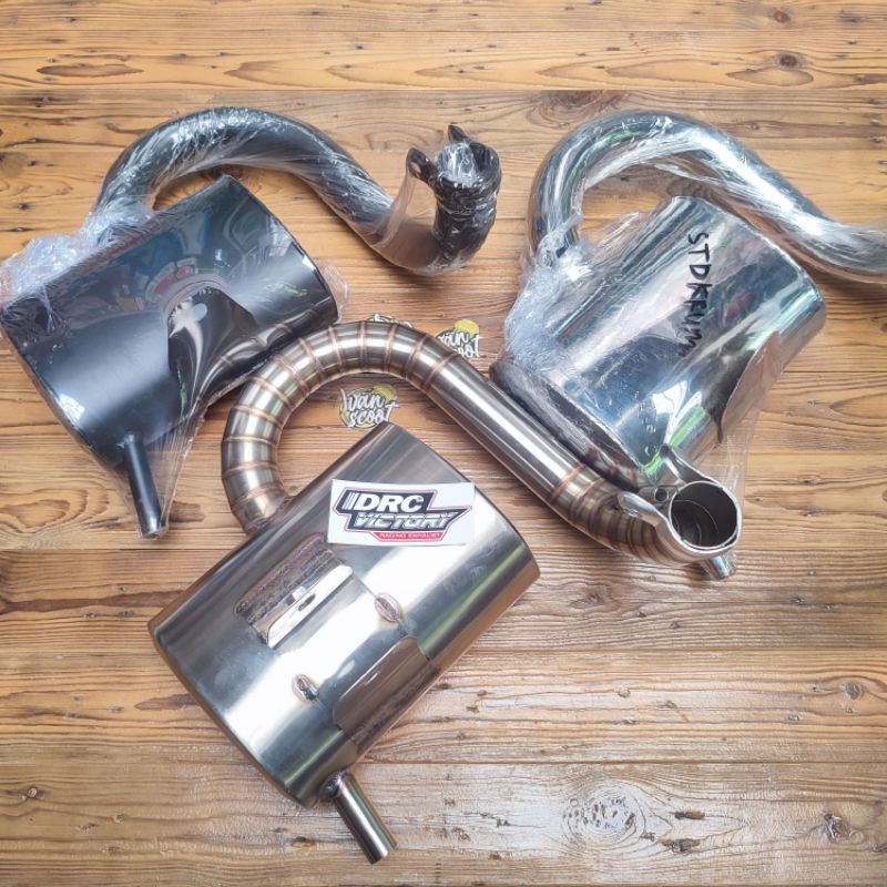 Jual TERMURAH KNALPOT VESPA DRC STANDAR RACING VESPA SUPER SPRINT PX