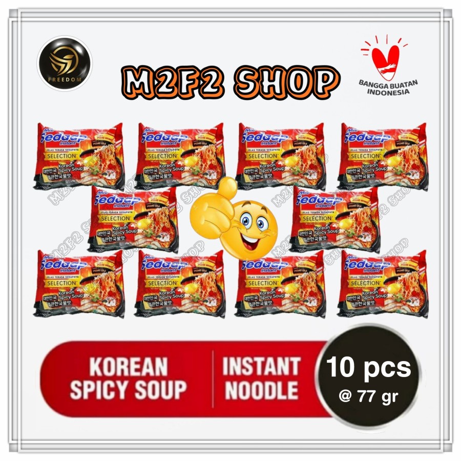 Jual Mie Sedaap Instant Kuah Korean Spicy Soup Gr Kemasan Pcs