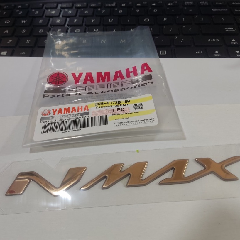 Jual Emblem Logo Lambang 3D GOLD Yamaha NMax 155 Connected B6H F173B 80