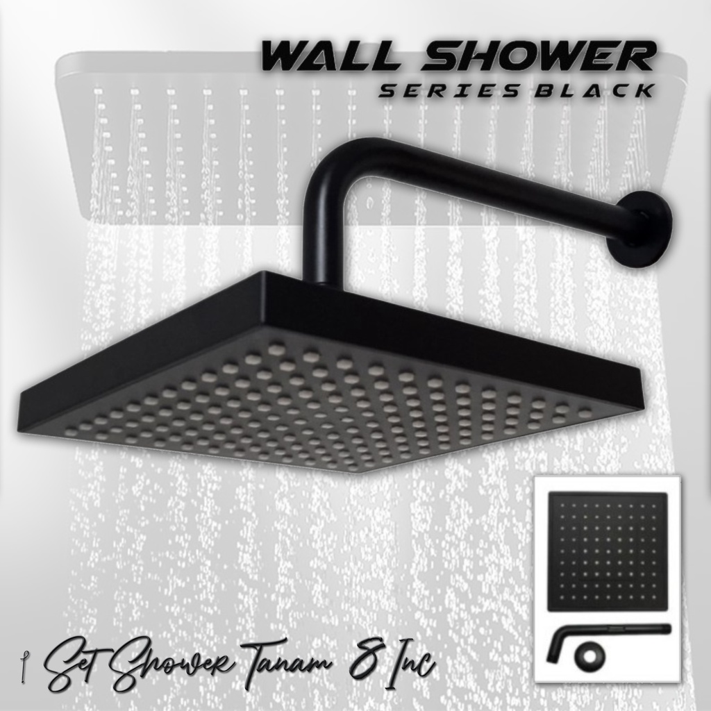 Jual Wall Shower Tembok Rainfall Set Wall Shower Inc Tanam Tiang