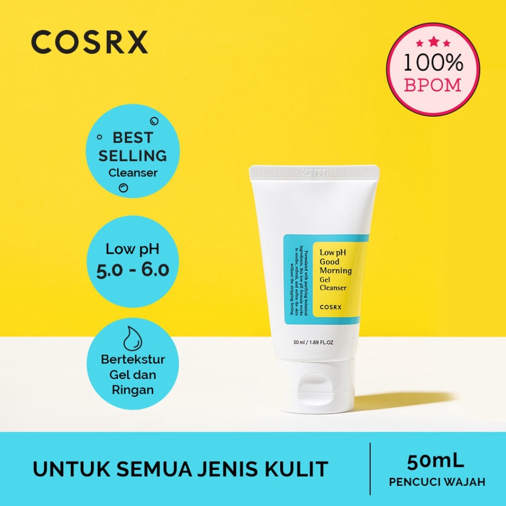 Jual COSRX Low PH Good Morning Cleanser 50 ML Sabun Wajah Untuk