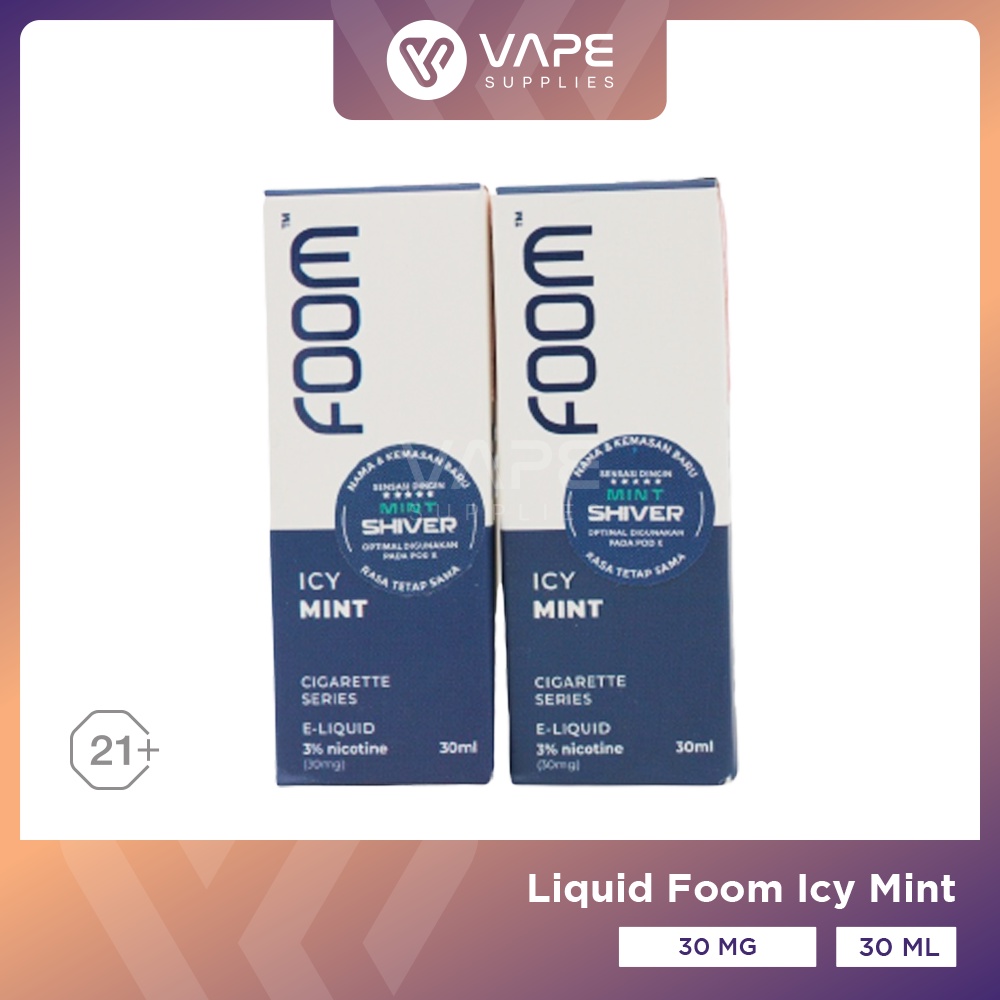 Jual Liquid Foom Icy Mint Salt Nic Ml By Foom Lab Shopee Indonesia