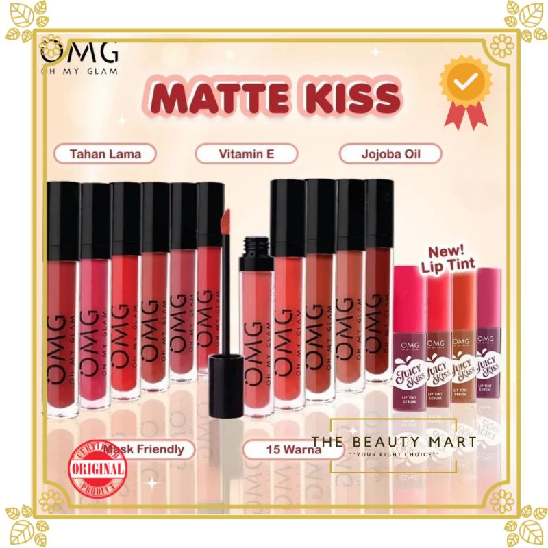 Jual OMG Oh My Glam Matte Kiss Lip Cream 3 5g OMG Oh My Glam Juicy