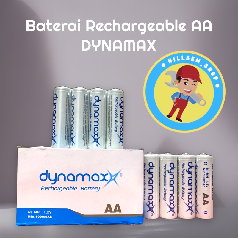 Jual Baterai Dynamax Charge A Rechargeable Mah Shopee Indonesia