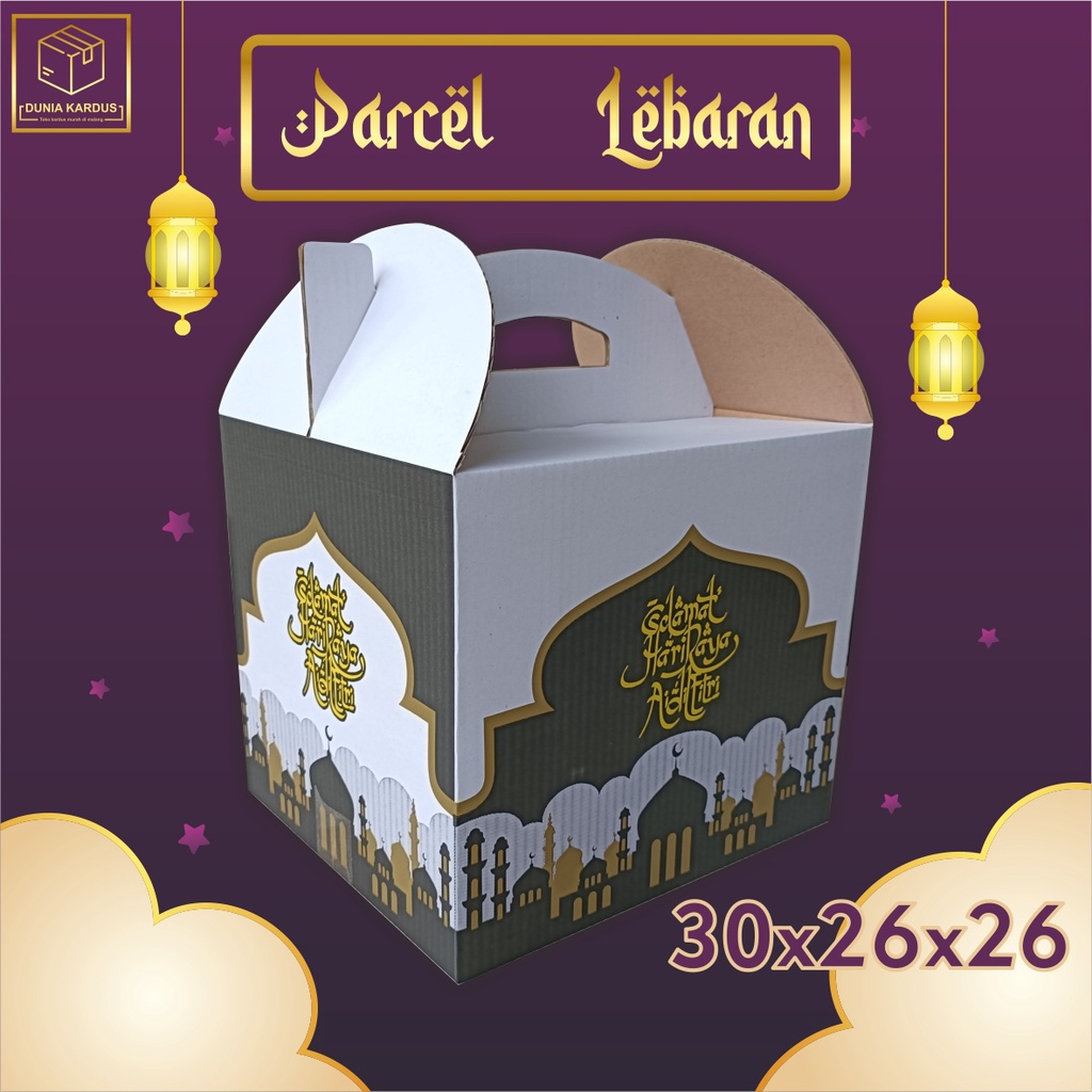 Jual Box Parcel Jinjing 30x26x26 Cm Kardus Parcel Lebaran Idul