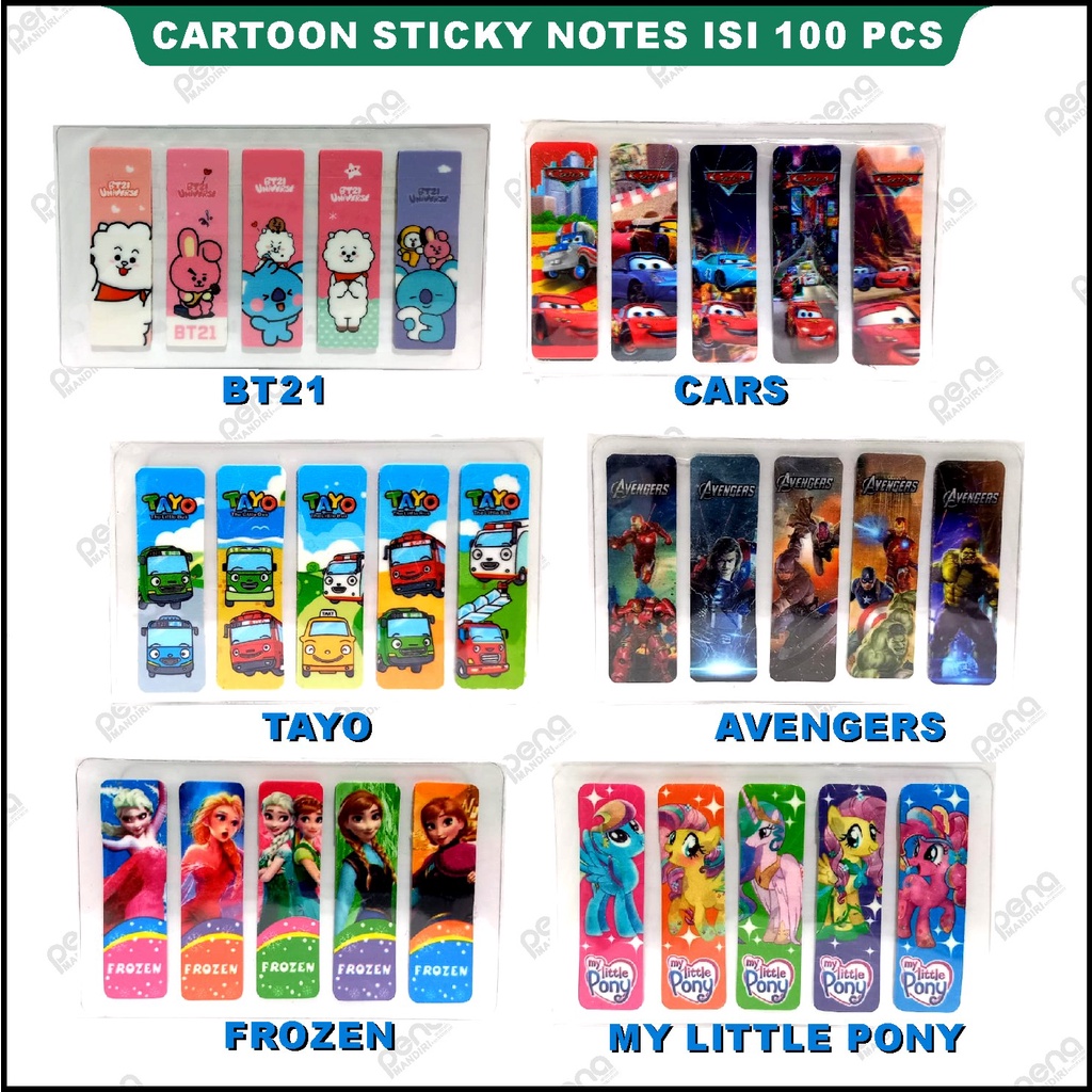 Jual STICKY NOTE BTS STIKCY NOTES BT21 PEMBATAS BUKU BTS PENANDA