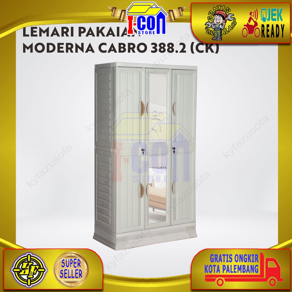 Jual Lemari Pakaian Pintu Lemari Plastik Napolly Moderna Cabro