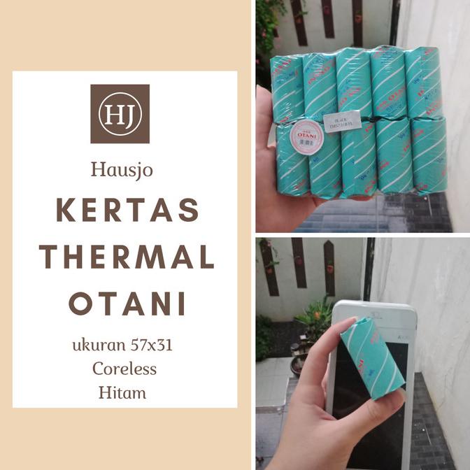 Jual KERTAS STRUK KASIR THERMAL OTANI 57X31MM Shopee Indonesia