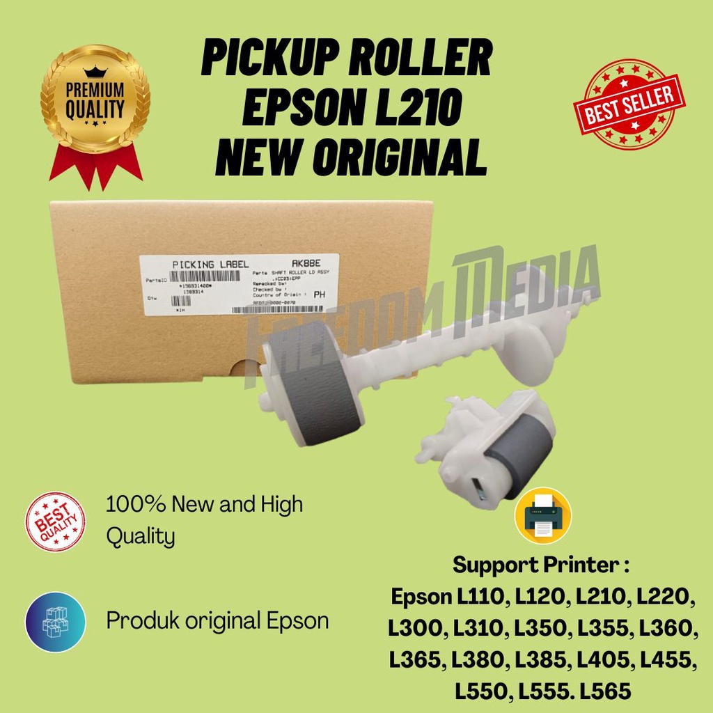 Jual ASF Pickup Roller Penarik Kertas Epson L110 L120 L210 L220 L300